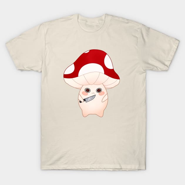 murder mushroom with a knife T-Shirt by Simplephotoqueen